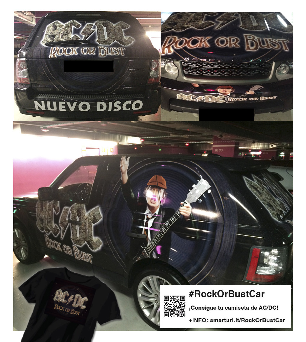 Consigue tu camiseta de AC/DC con el #RockOrBustCar!!